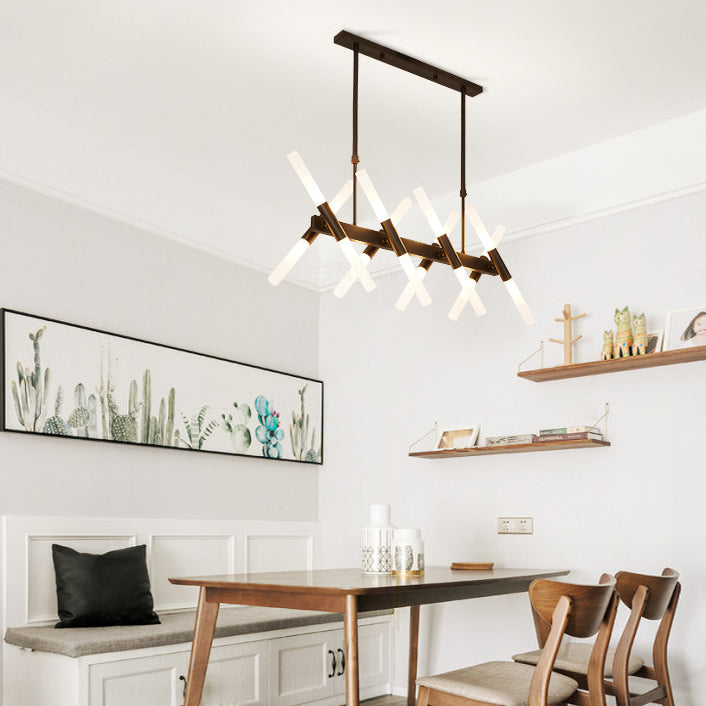 Acrylic Sputnik LED Island Pendant Light in Modern Creative Style Wrought Iron Ceiling Light for Dining Room