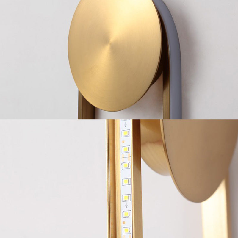 Geometric Line Design Minimalism LED Wall Lamp Post-modern Style Metal U-Shaped Sconce Lights