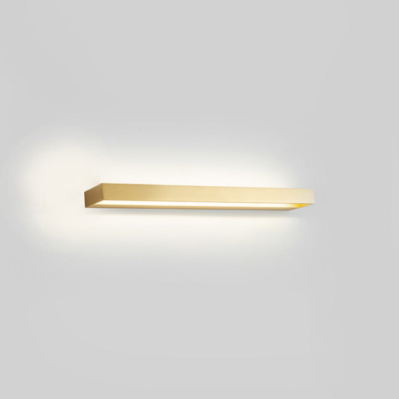 Modern Minimalist Style Rectangle Wall Mounted Vanity Lights Metal Vanity Sconce for Bathroom
