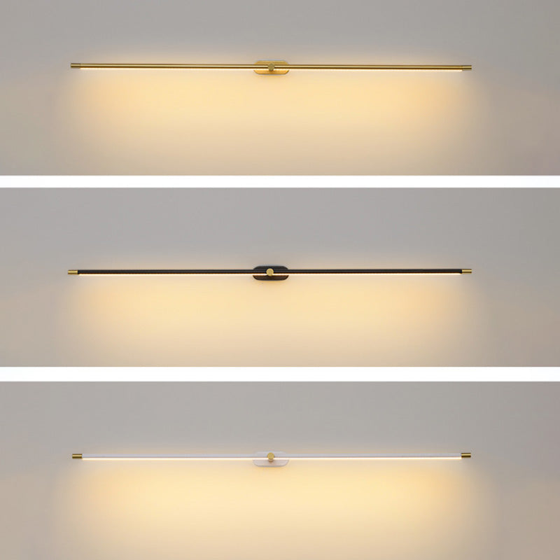 Lámparas de pared de tocador lineal de estilo minimalista moderno.