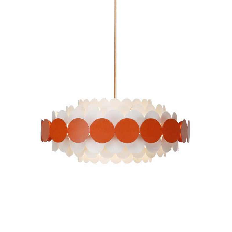 Living Room Pendant Chandelier Nordic Style Chandelier Lighting Fixture with Circle Metal Shade