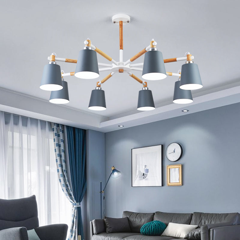 Contemporary Stained Glass Ceiling Pendant Light Sputnik Hanging Pendant Light for Living Room