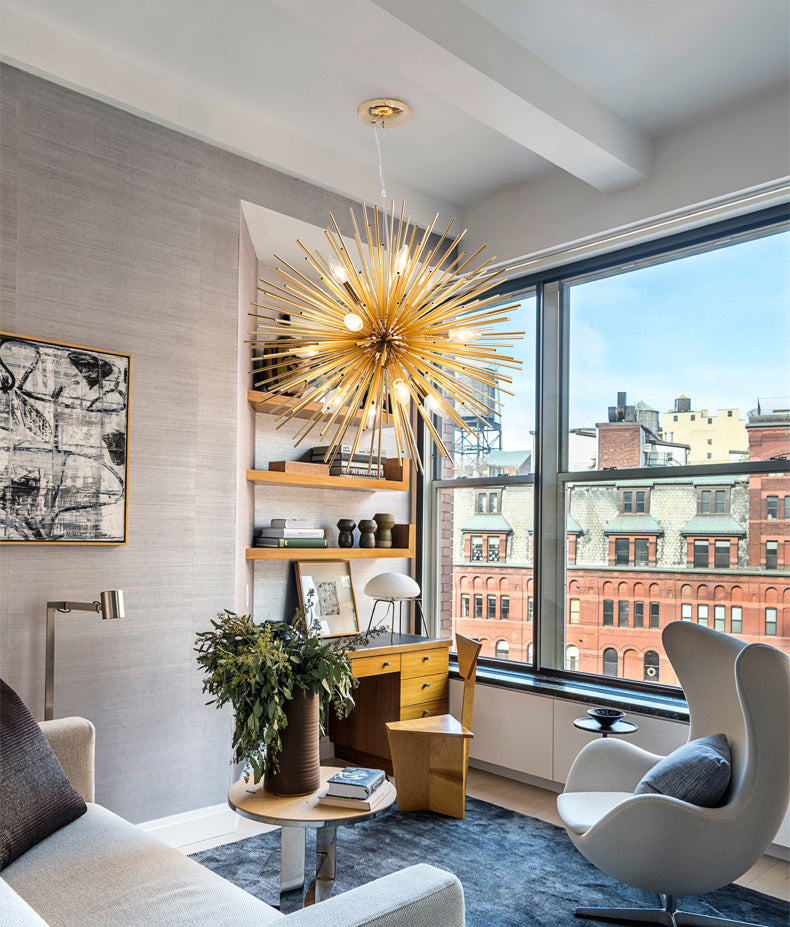 Lampada il lampadario del dente di dente di dente di dente di dente di dente di dente di illuminazione a sospensione in metallo