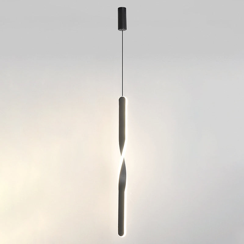 STANTE CONTEMPOURE LONG LED LED LEGGIO LIGHT APPLICAZIONE 23,6 "H ACRILICA + SIMPLICITÀ LAMPO DI PENDANTE PER CAMERA PER CAMERA