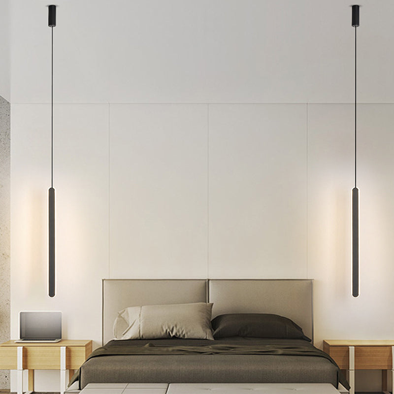 STANTE CONTEMPOURE LONG LED LED LEGGIO LIGHT APPLICAZIONE 23,6 "H ACRILICA + SIMPLICITÀ LAMPO DI PENDANTE PER CAMERA PER CAMERA