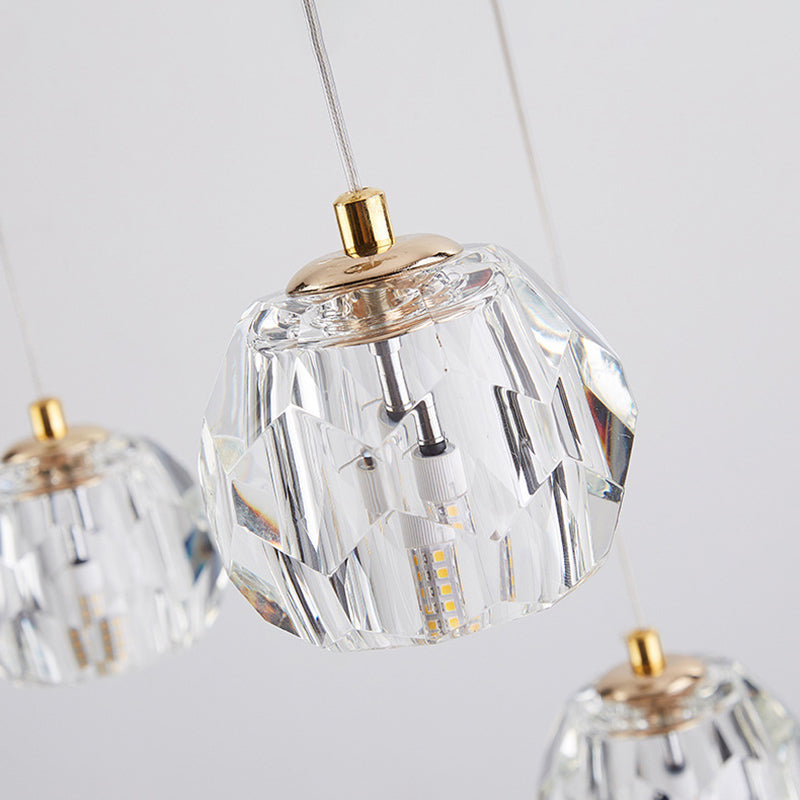 Simpleicity Globe Anhänger K9 Kristall Esszimmer Hängende Deckenleuchte im Messing