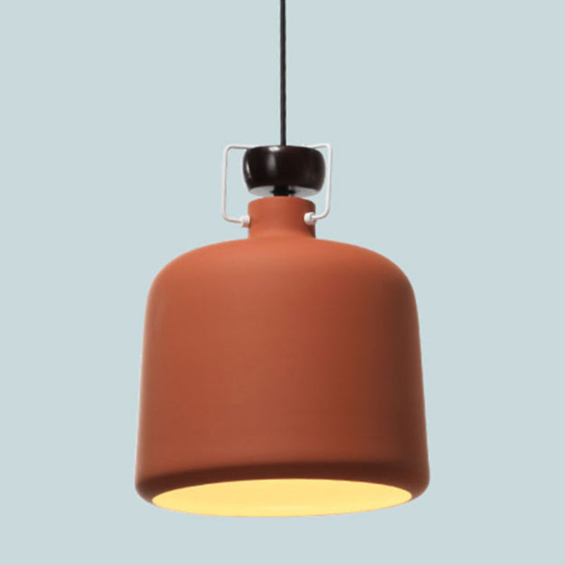Metallheizt im Macaroon -Stil kreativer Kessel -Form Simplicity Lighting Fixture