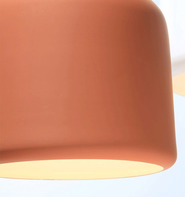 Macaroon Style Metal Pendant Light Creative Kettle Shaped Simplicity Lighting Fixture