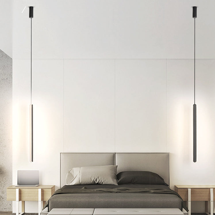 STANTE CONTEMPOURE LONG LED LED LEGGIO LIGHT APPLICAZIONE 23,6 "H ACRILICA + SIMPLICITÀ LAMPO DI PENDANTE PER CAMERA PER CAMERA