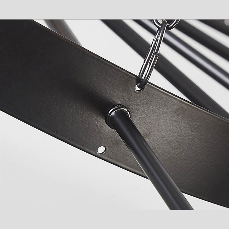 Lámpara de araña de velas lámpara de lámpara de metal industrial iluminación para restaurante