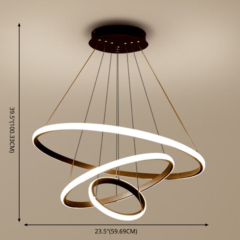 Rings Fissaggi di illuminazione a sospensione in metallo semplici apparecchi di illuminazione a sospensione camera da letto