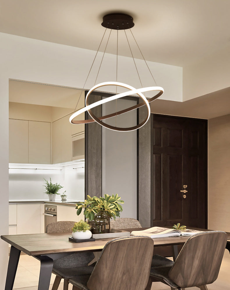 Rings Fissaggi di illuminazione a sospensione in metallo semplici apparecchi di illuminazione a sospensione camera da letto