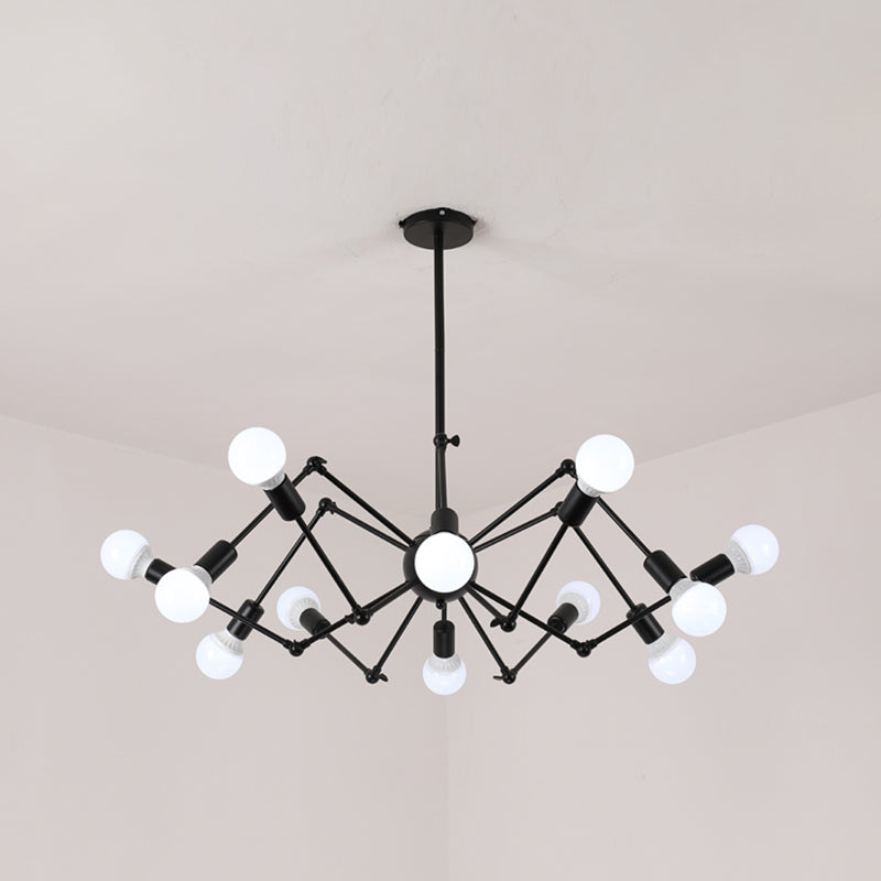 Spider Chandelier Light Fixture Industrial Metal Pendant Lighting for Restaurant