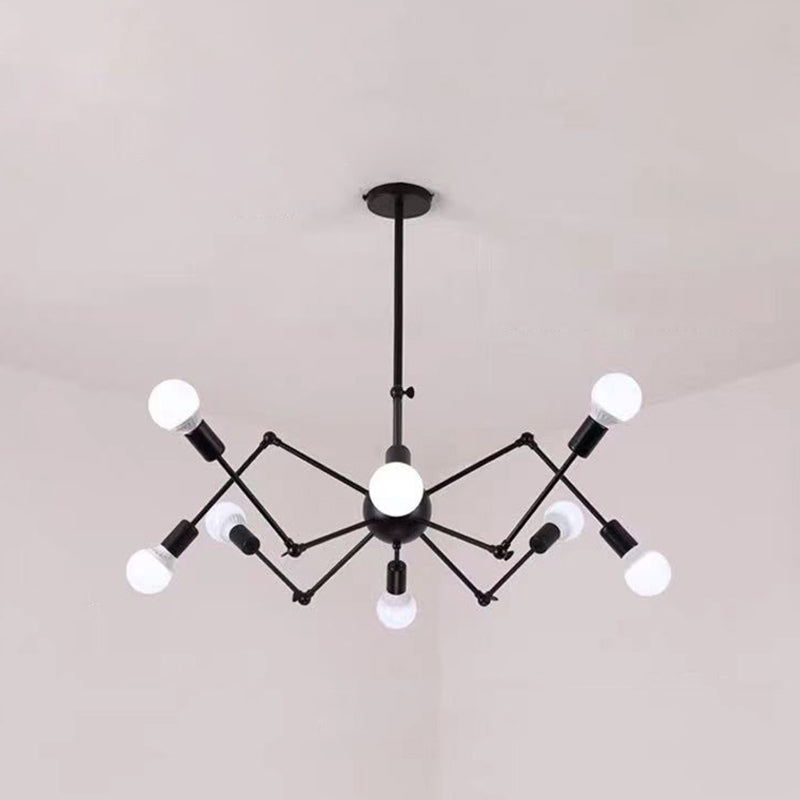 Spider Chandelier Light Fixture Industrial Metal Pendant Lighting for Restaurant
