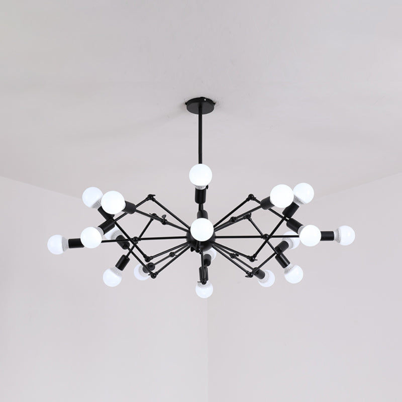 Spider Chandelier Light Fixture Industrial Metal Pendant Lighting for Restaurant