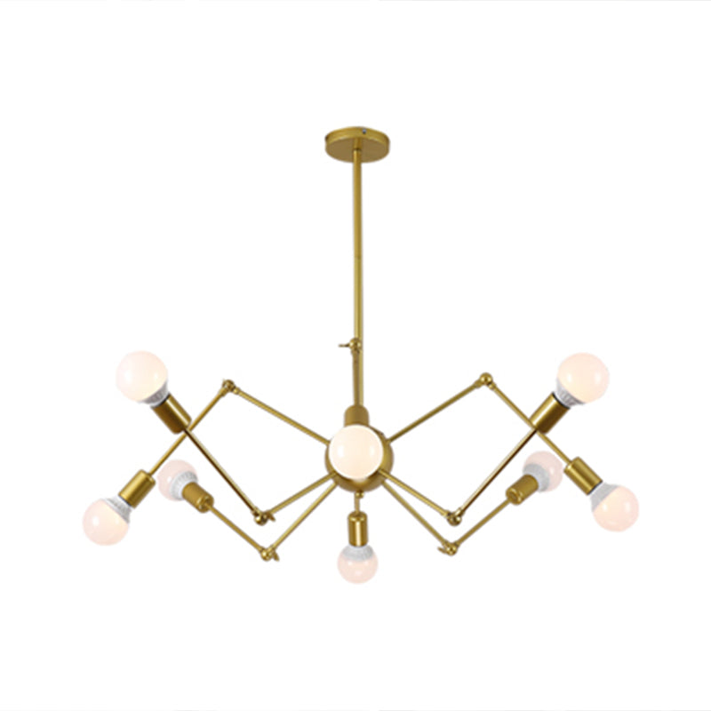 Spider Chandelier Light Fixture Industrial Metal Pendant Lighting for Restaurant