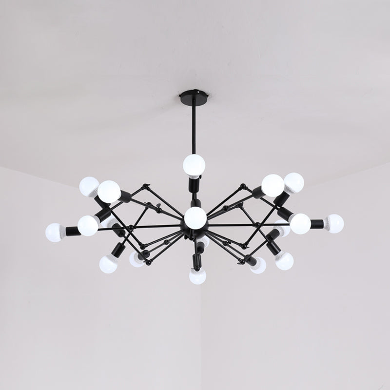 Spider Chandelier Light Fixture Industrial Metal Pendant Lighting for Restaurant