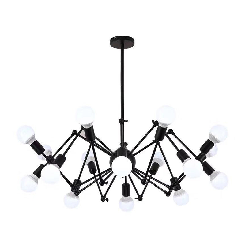 Spider Chandelier Light Fixture Industrial Metal Pendant Lighting for Restaurant