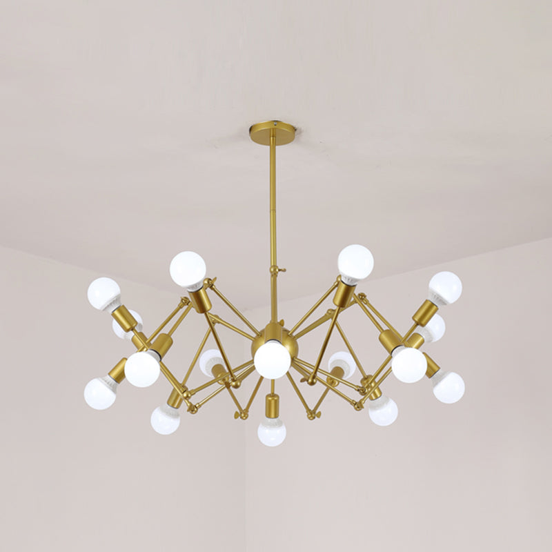 Spider Chandelier Light Fixture Industrial Metal Pendant Lighting for Restaurant