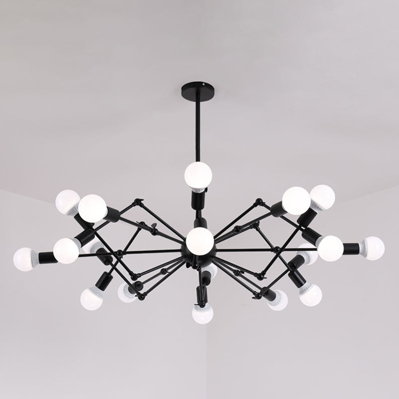Spider Chandelier Light Fixture Industrial Metal Pendant Lighting for Restaurant