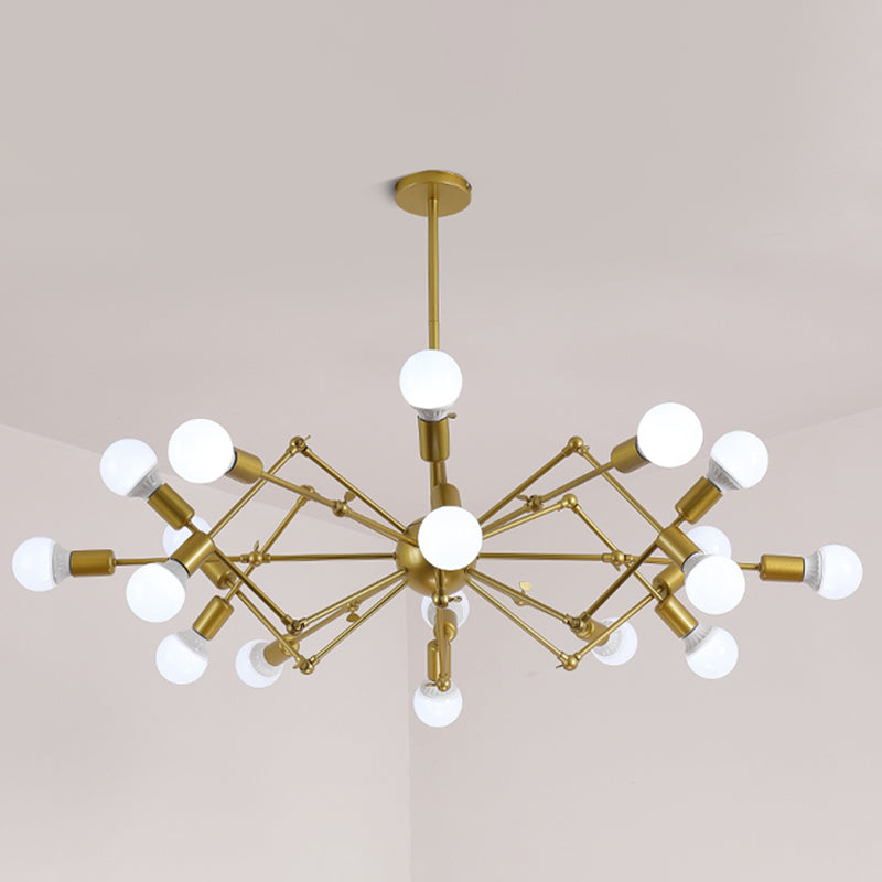 Spider Chandelier Light Fixture Industrial Metal Pendant Lighting for Restaurant