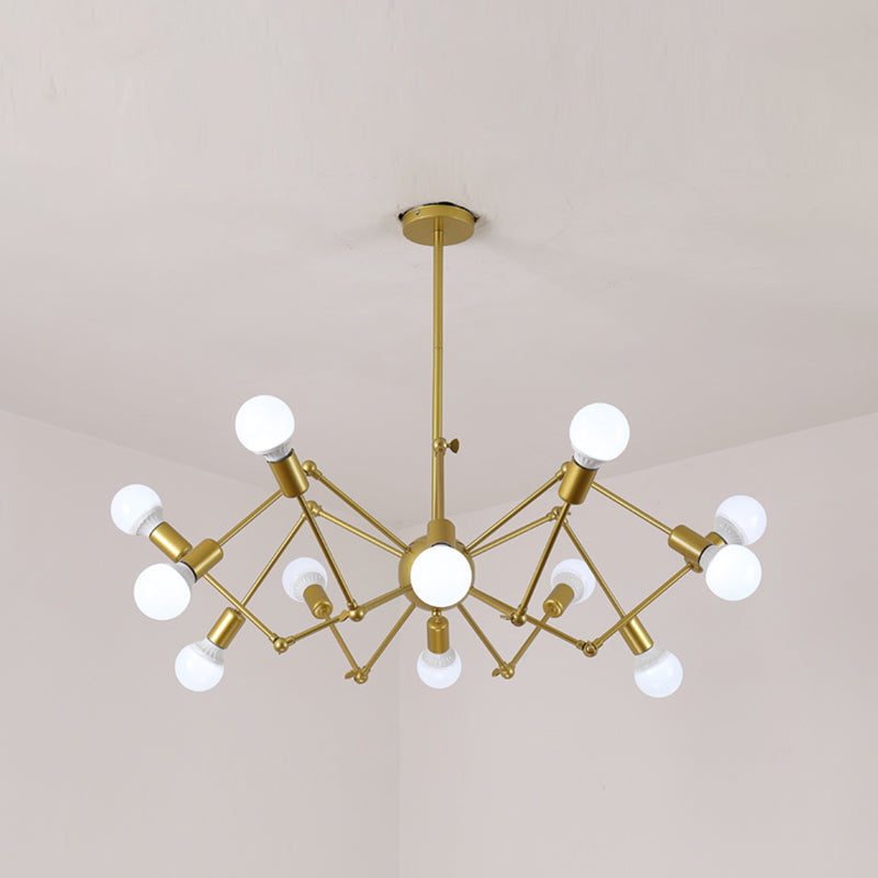 Spider Chandelier Light Fixture Industrial Metal Pendant Lighting for Restaurant