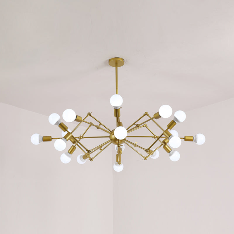 Spider Chandelier Light Fixture Industrial Metal Pendant Lighting for Restaurant