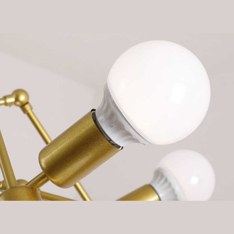 Spider Chandelier Light Fixture Industrial Metal Pendant Lighting for Restaurant