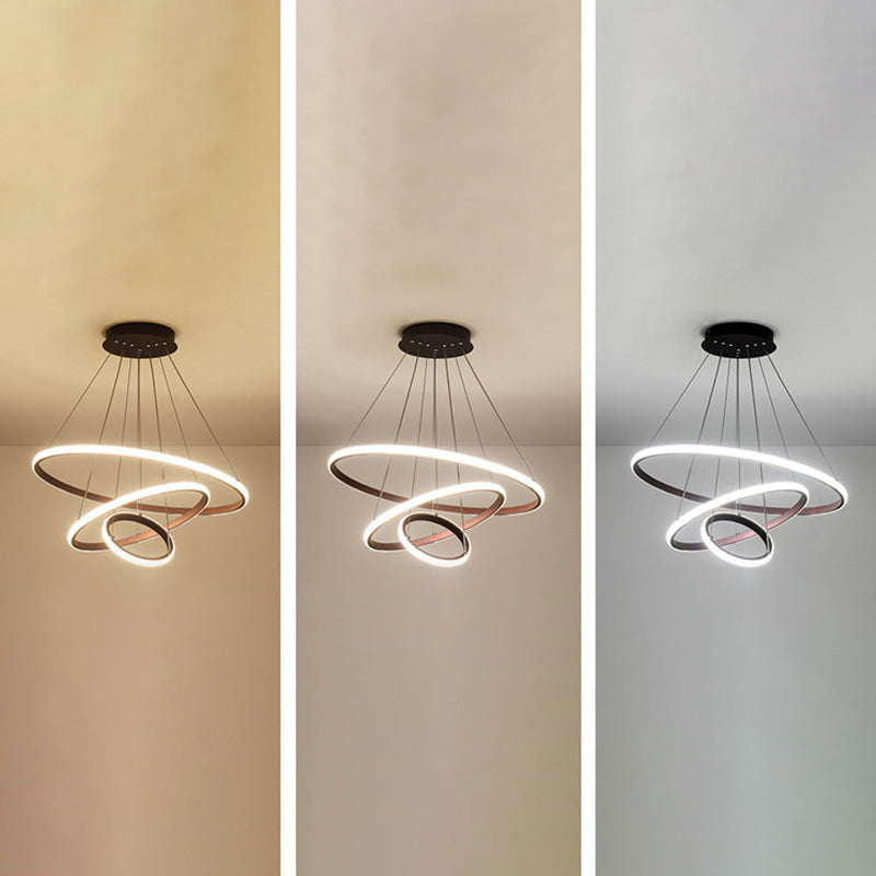 Abgestufte Metallanhänger Beleuchtungskörper moderne Wohnzimmerhänge Deckenleuchten