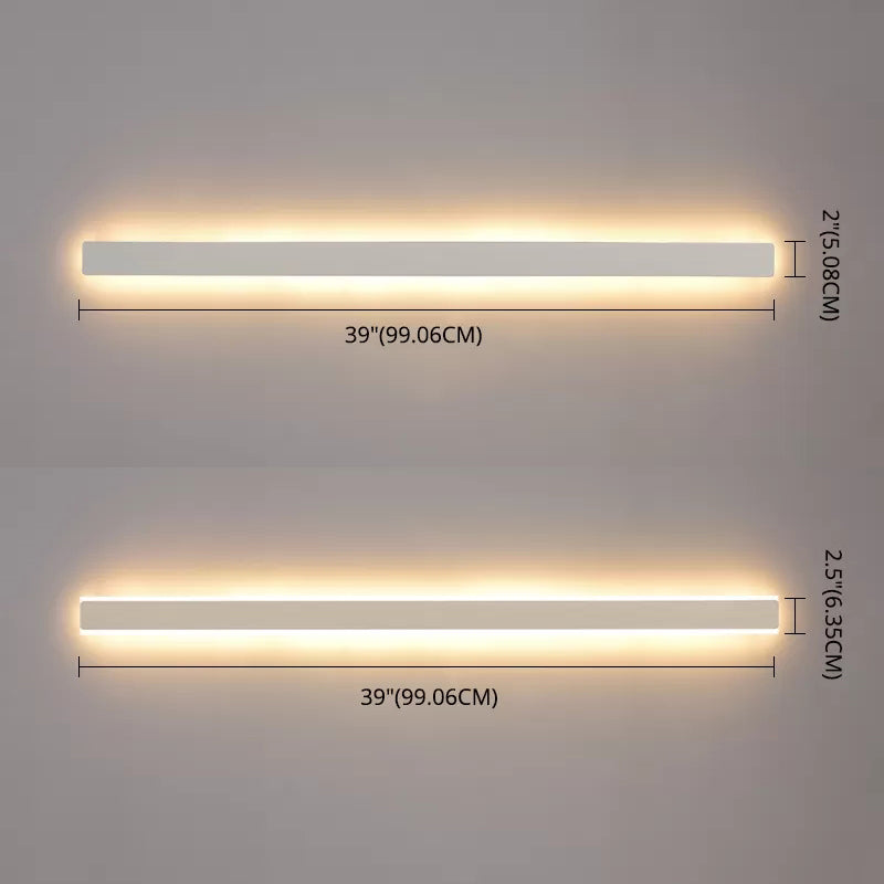 Moderno Minimalista Estilo lineal Luz montado en la pared lineal Discus de luz de pared de metal para sala de estar