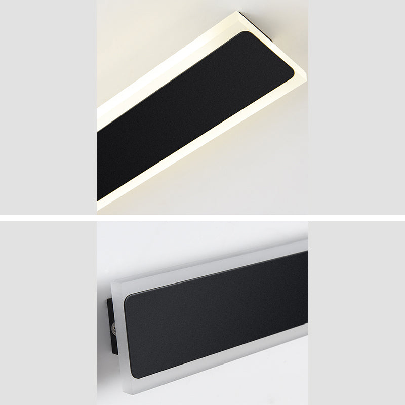 Moderno Minimalista Estilo lineal Luz montado en la pared lineal Discus de luz de pared de metal para sala de estar