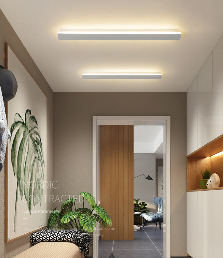 Moderno Minimalista Estilo lineal Luz montado en la pared lineal Discus de luz de pared de metal para sala de estar