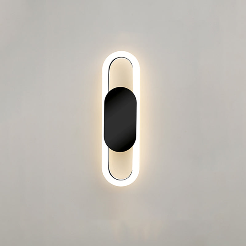 Modern Luxury Style Circular Sconce Light Fixtures Metal Wall Lighting Ideas for Bedroom