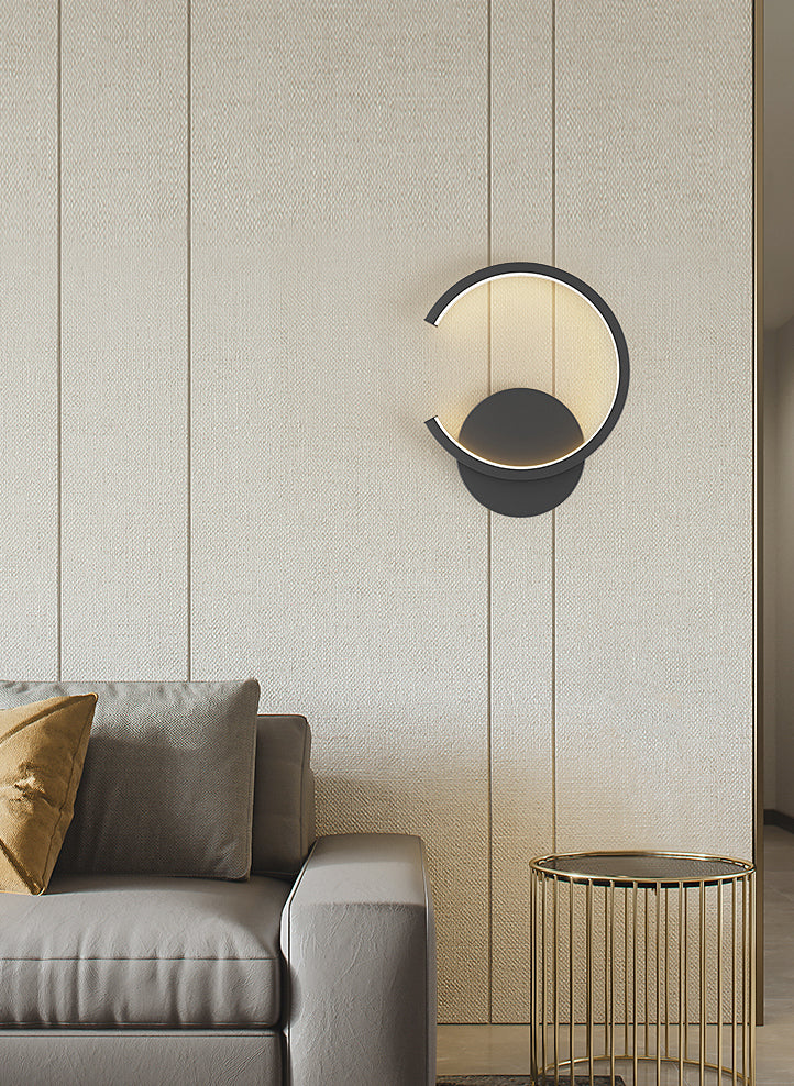 Modern Minimalist Style Regular Wall Mounted Light Fixture Metal 1 Light Wall Light Sconces for Living Room