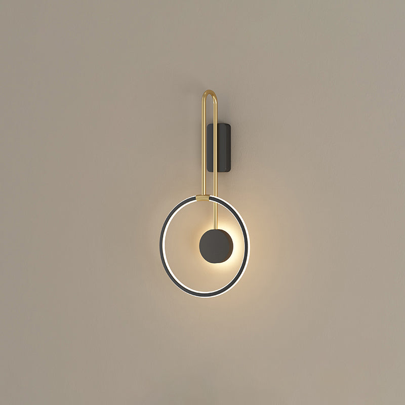 Éclairage mural rond minimaliste moderne