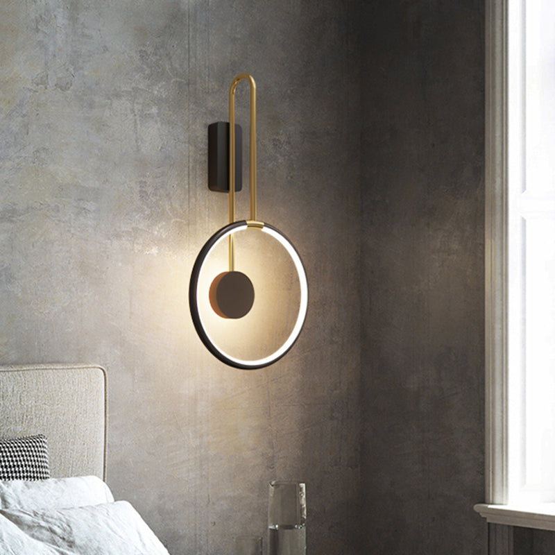 Éclairage mural rond minimaliste moderne