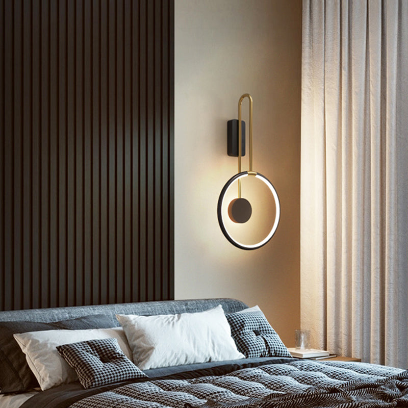 Éclairage mural rond minimaliste moderne