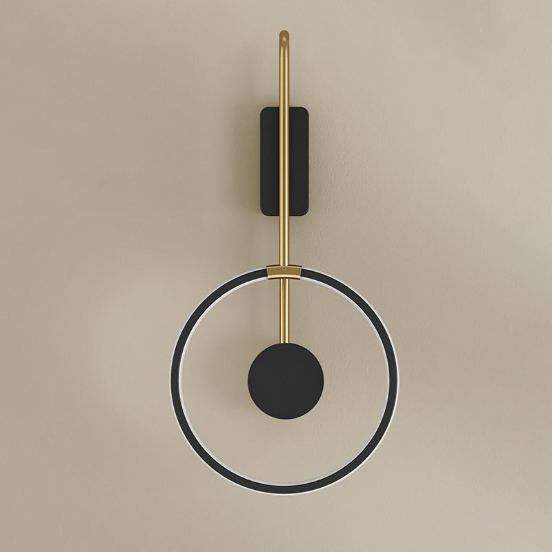 Éclairage mural rond minimaliste moderne