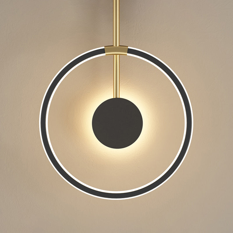 Éclairage mural rond minimaliste moderne