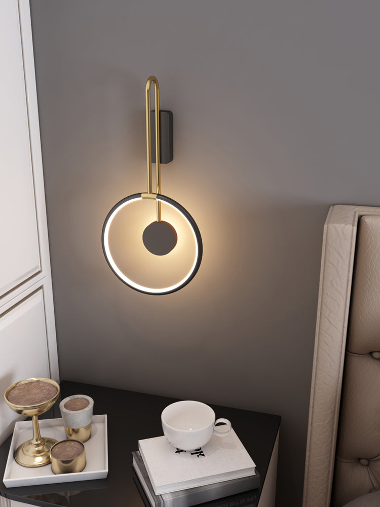 Éclairage mural rond minimaliste moderne