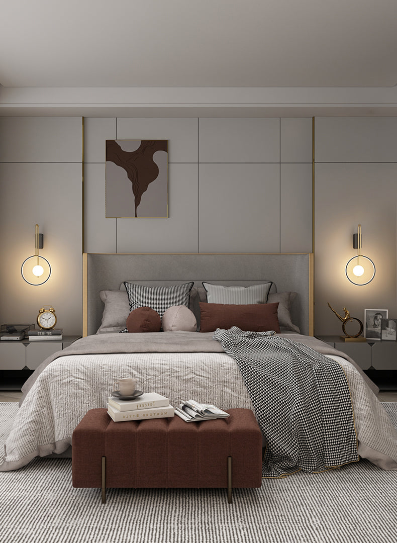 Éclairage mural rond minimaliste moderne