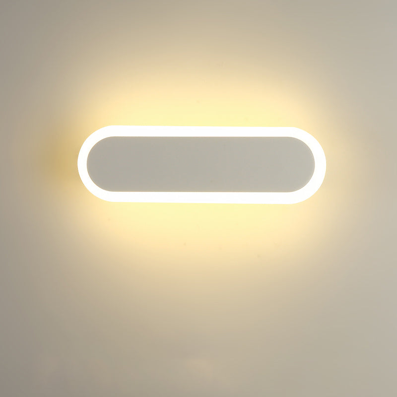 Modern Minimalist Style Linear Wall Mounted Light Fixture Metal Wall Light Sconces for Living Room