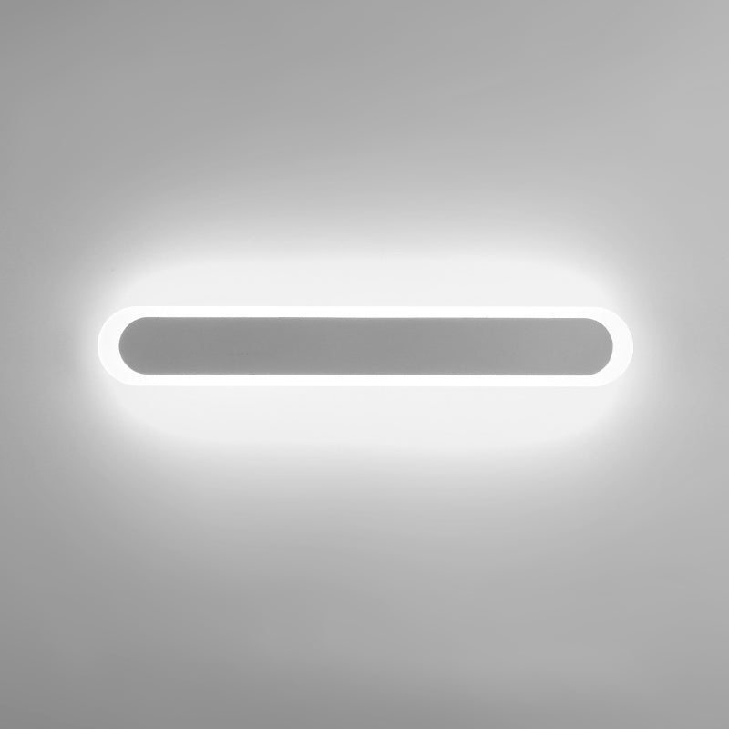 Moderno Minimalista Estilo lineal Luz montado en la pared lineal Discus de luz de pared de metal para sala de estar