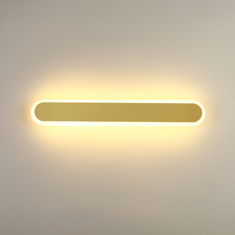 Moderno Minimalista Estilo lineal Luz montado en la pared lineal Discus de luz de pared de metal para sala de estar