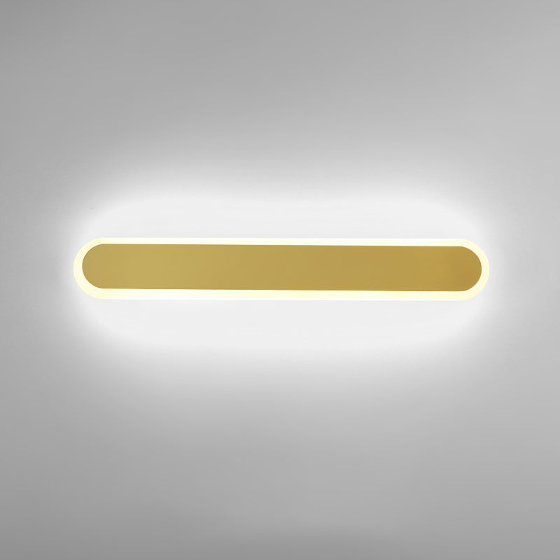 Moderno Minimalista Estilo lineal Luz montado en la pared lineal Discus de luz de pared de metal para sala de estar