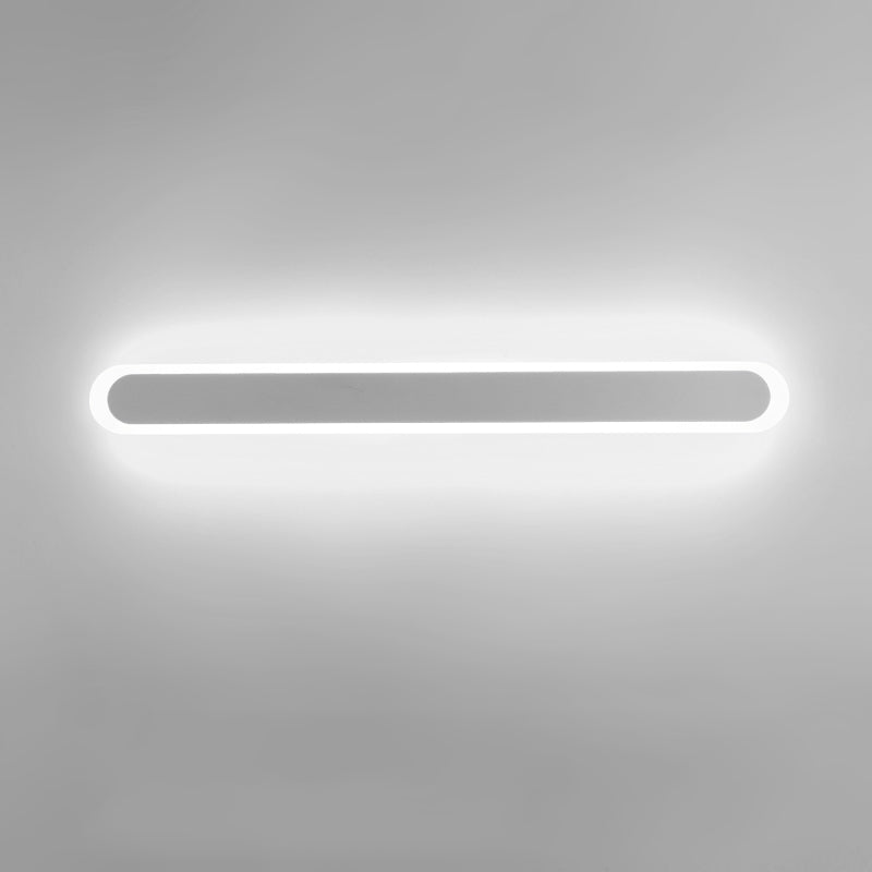 Moderno Minimalista Estilo lineal Luz montado en la pared lineal Discus de luz de pared de metal para sala de estar