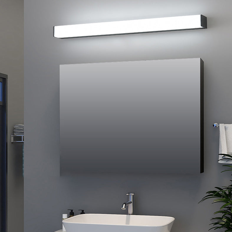 Modern Minimalist Style Rectangle Led Bathroom Vanity Light Fixtures Acrylic Vanity Sconce for Toilet