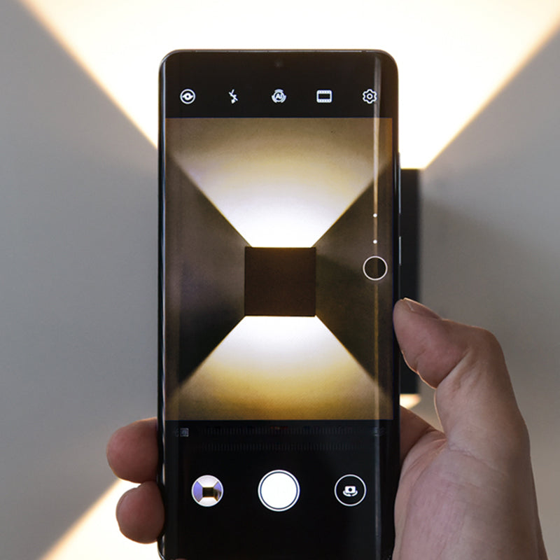 Metalen vierkante wand gemonteerd verlichtingsarmatuur moderne minimalistische stijl wandlichtwagentjes voor woonkamer