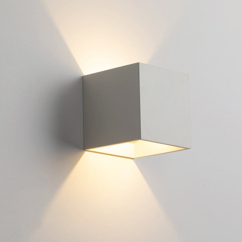 Metalen vierkante wand gemonteerd verlichtingsarmatuur moderne minimalistische stijl wandlichtwagentjes voor woonkamer