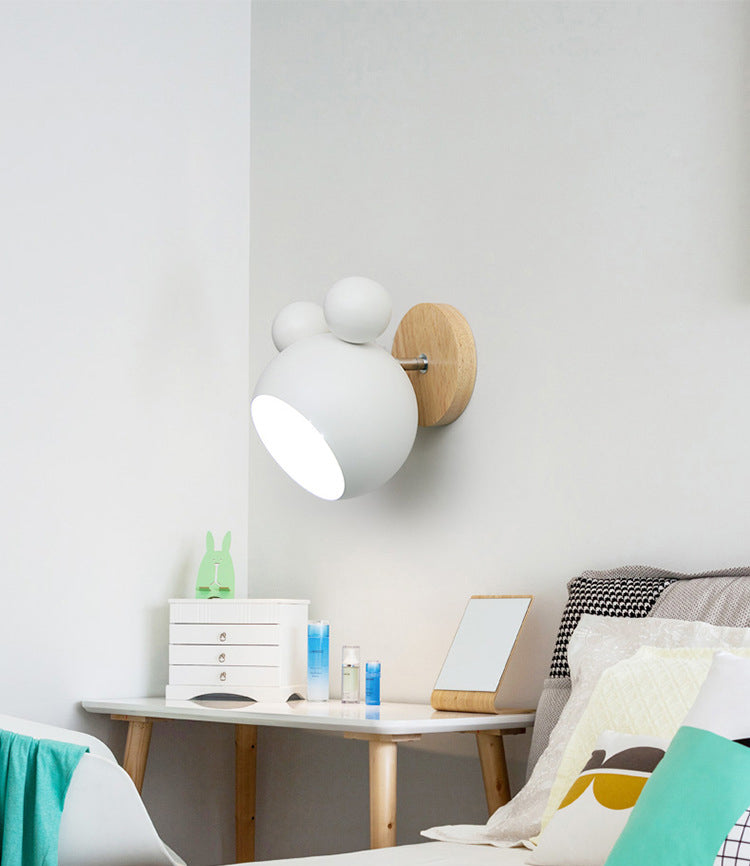 7 "H MacAroon Style Cartoon Mini Wall Lampada Nordic Stile Simplezza SIMPLICITÀ SCONCI